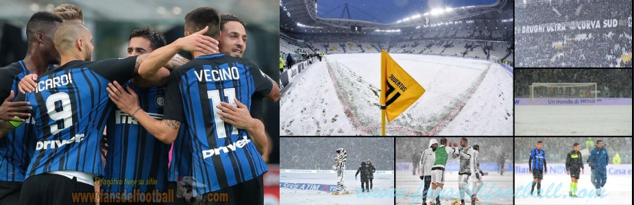 Calcio gano Milan, Inter y Juventus suspendido por nevada