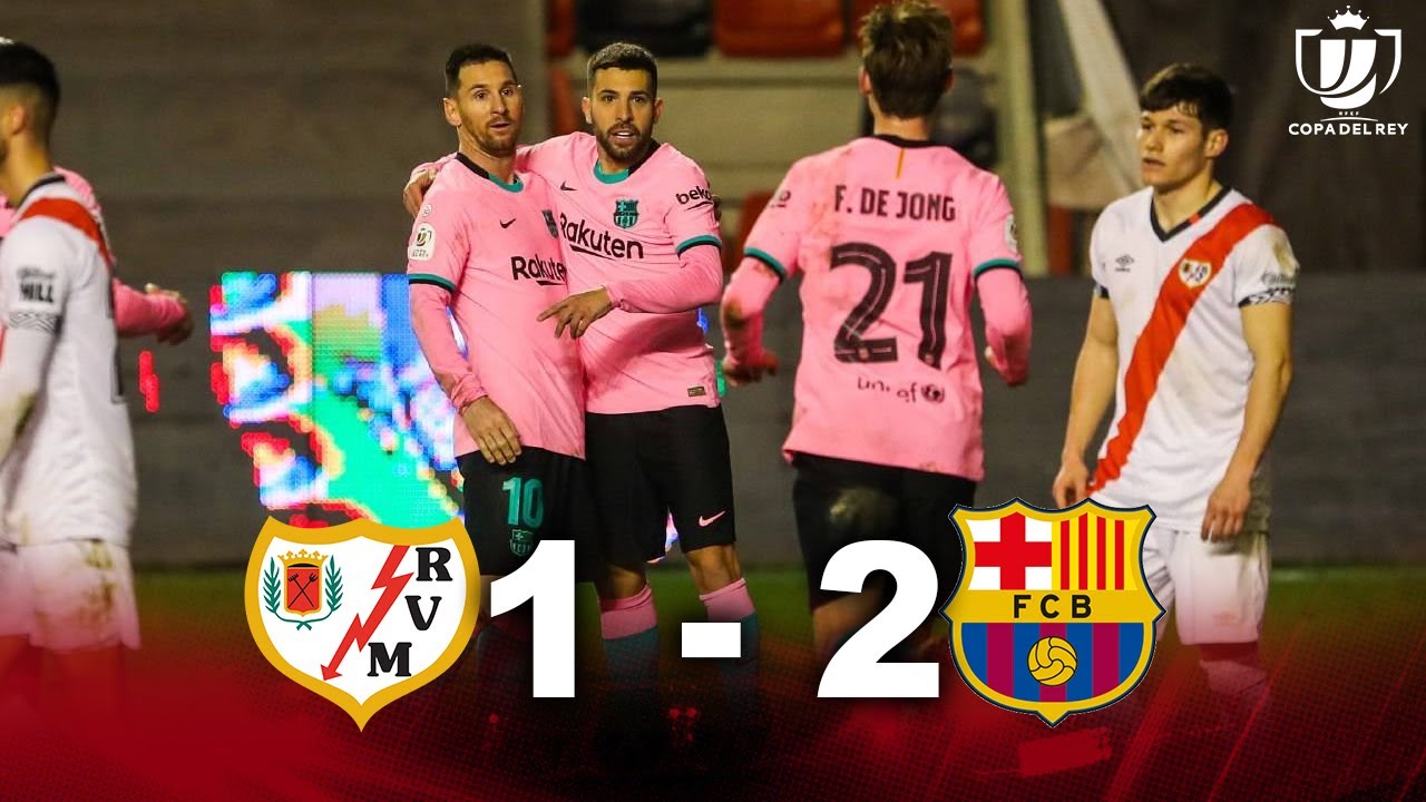 Barcelona remontó y derrotó a Rayo Vallecano y clasifica a cuartos de final de la Copa del Rey