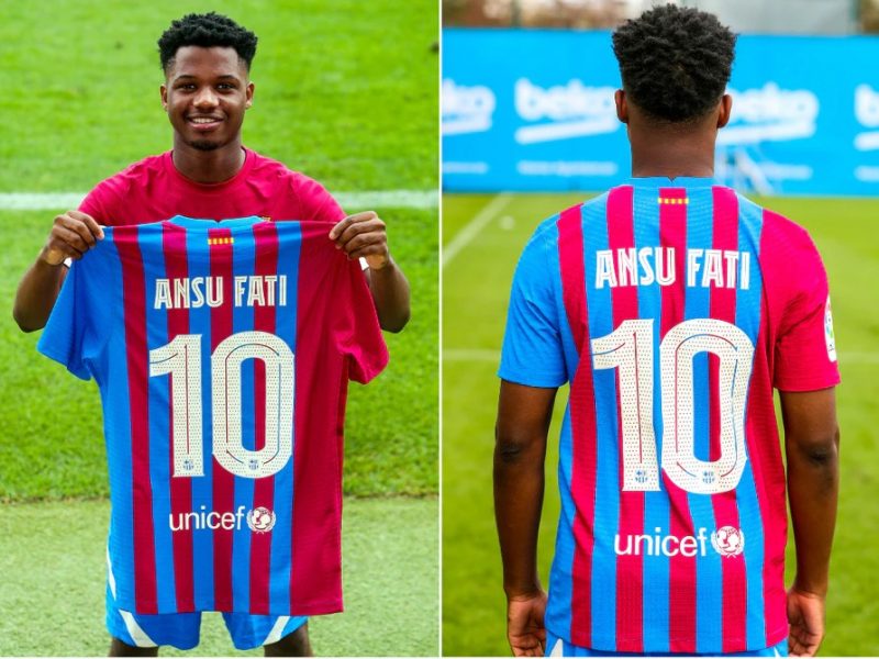 Ansu Fati hereda la 10 de Messi