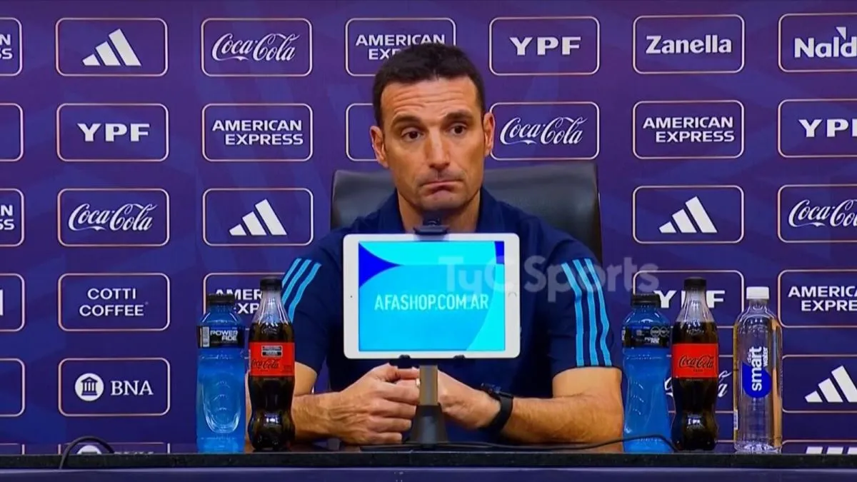 Lionel Scaloni, comunica una sensación de renuncia