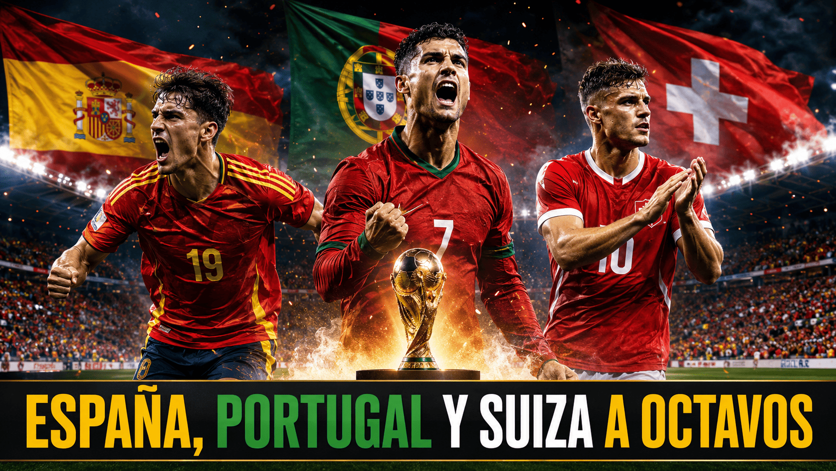 España Portugal y Suiza avanzan a octavos